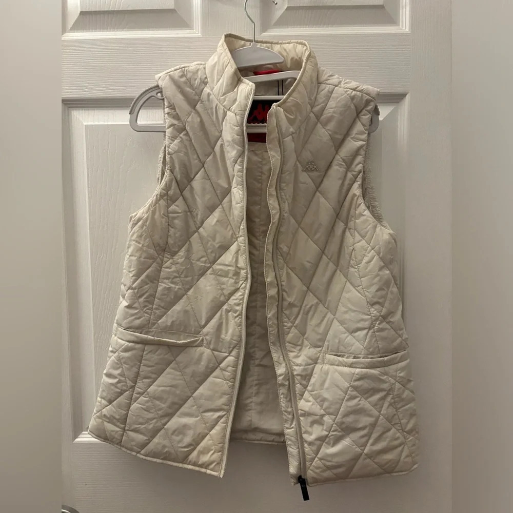 Robe Di Kappa Cream Quilted Vest View 3